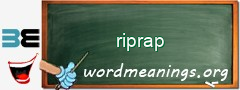WordMeaning blackboard for riprap